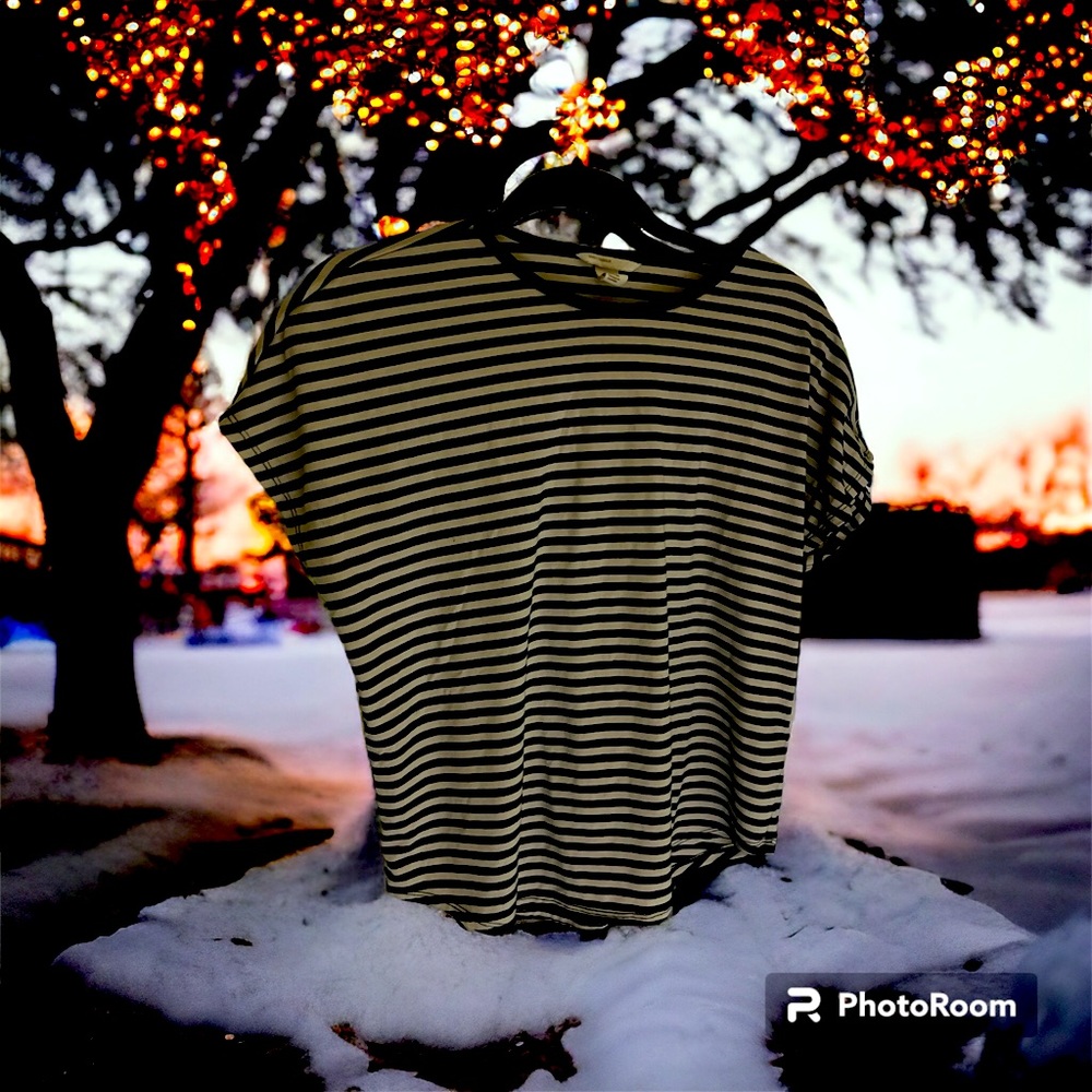 Striped H&M tee shirt size small